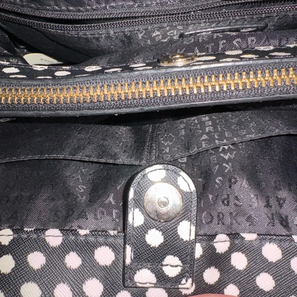 Kate Spade Black and White Polka Dot Shoulder Bag - Picture 9 of 11